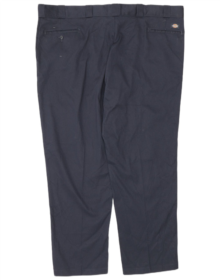 Dickies Pantalón chino recto para hombre W50 L32 Poliéster azul marino