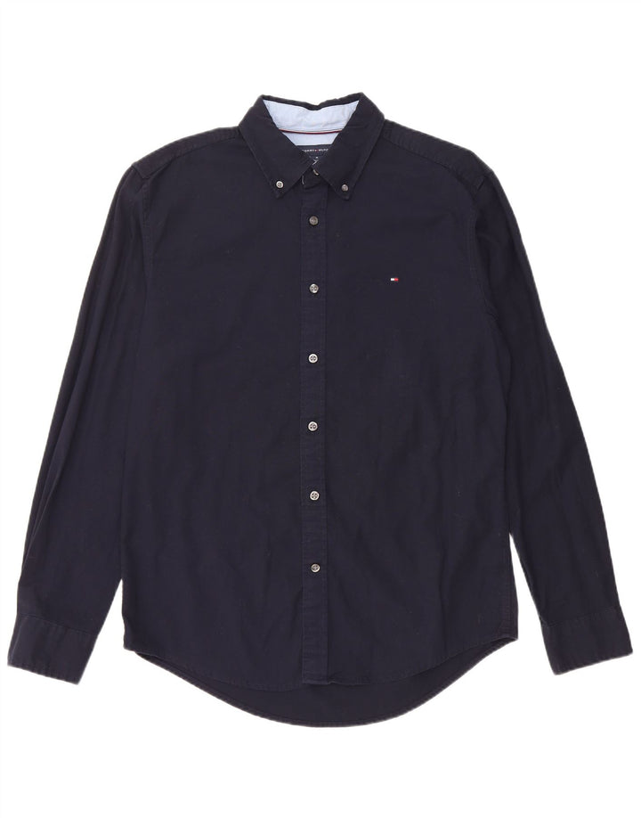 Camisa Tommy Hilfiger Hombre Algodón Azul Marino Mediano