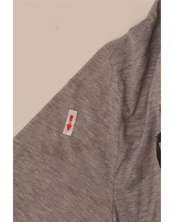 REEBOK Camiseta gráfica para hombre Top grande poliéster moteado gris