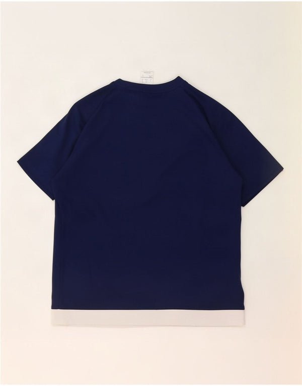 Adidas Camiseta Climalite para niño 13-14 años Azul Marino Colorblock