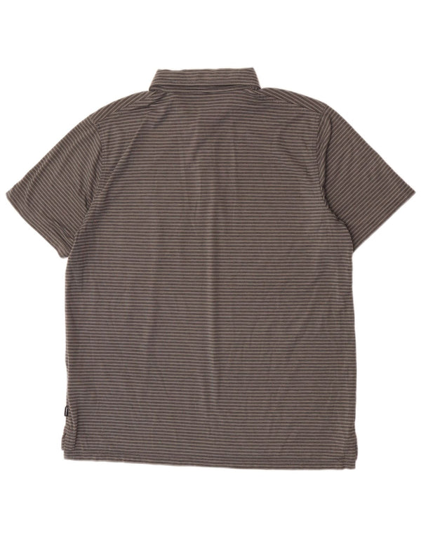 Rohan Polo Hombre Grande Gris Rayas Poliéster