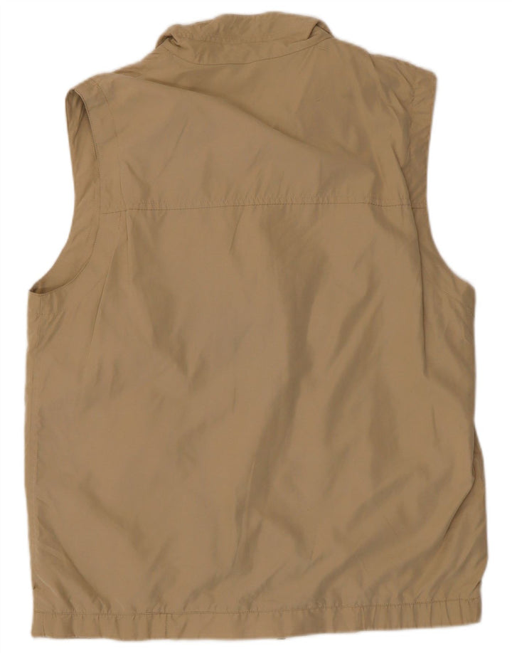 WAMPUM Chaleco utilitario para hombre UK 38 Poliéster beige medio