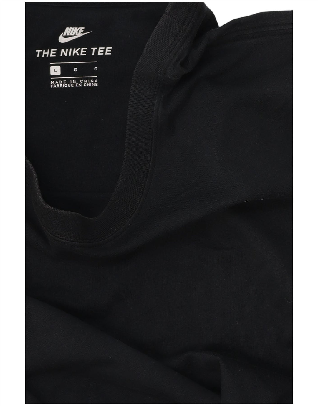 NIKE Camiseta gráfica para hombre, talla grande, color negro