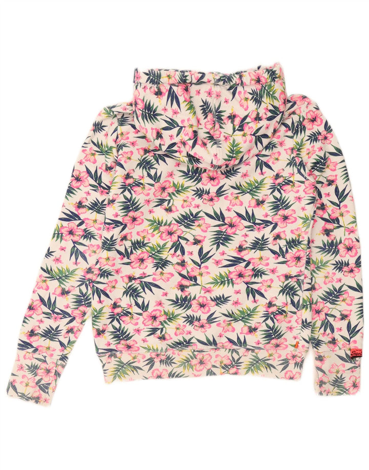 Superdry Jersey con capucha gráfica para mujer Reino Unido 40 Small Multicolor Floral