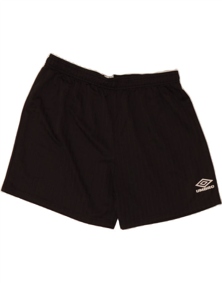 UMBRO Mens Sport Shorts Small Black Striped Polyester Vintage Umbro and Second-Hand Umbro from Messina Hembry 