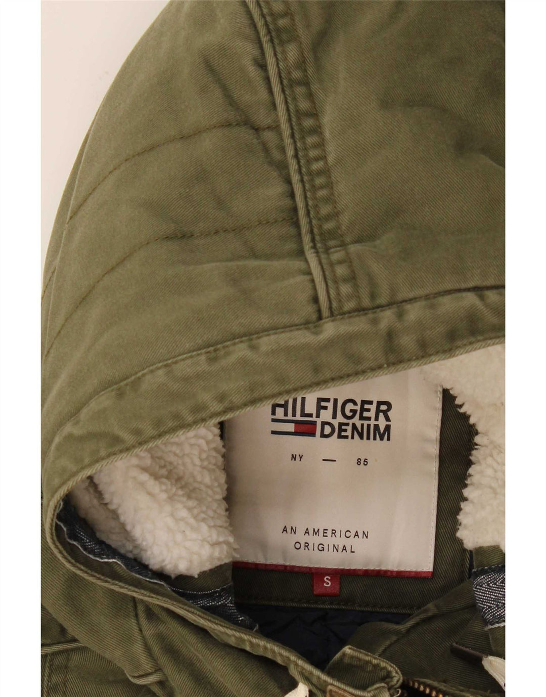 Tommy Hilfiger Chaqueta Parka con Capucha para Hombre UK 36 Small Khaki