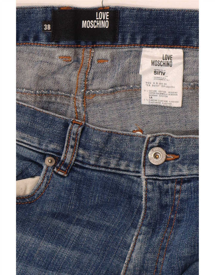 Moschino Jeans Slim Para Hombre W38 L32 Azul Algodón Clásico