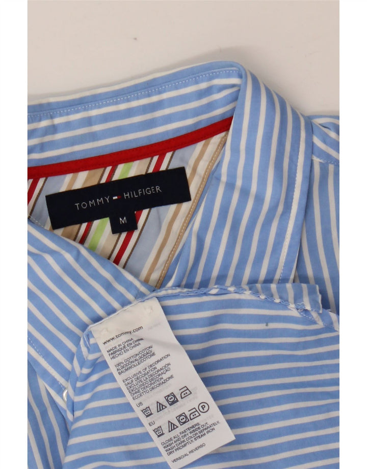 Camisa TOMMY HILFIGER Hombre Algodón Rayas Azul Medio