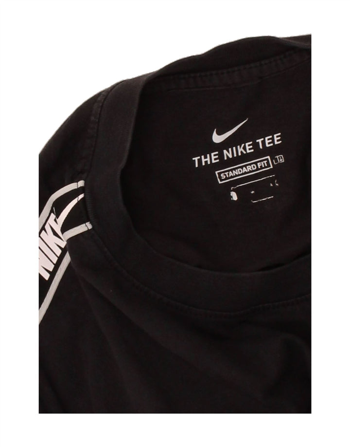 NIKE Mens Standard Fit Graphic T-Shirt Top Medium Black Vintage Nike and Second-Hand Nike from Messina Hembry 