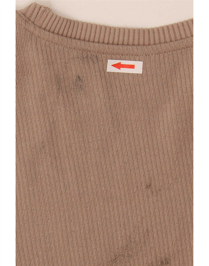 Marks & Spencer Top para mujer de manga larga UK 44 Poliéster beige medio