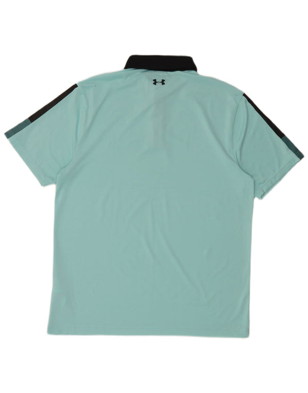 Under Armour Polo De Rugby Para Hombre Poliéster Color Block Azul Grande
