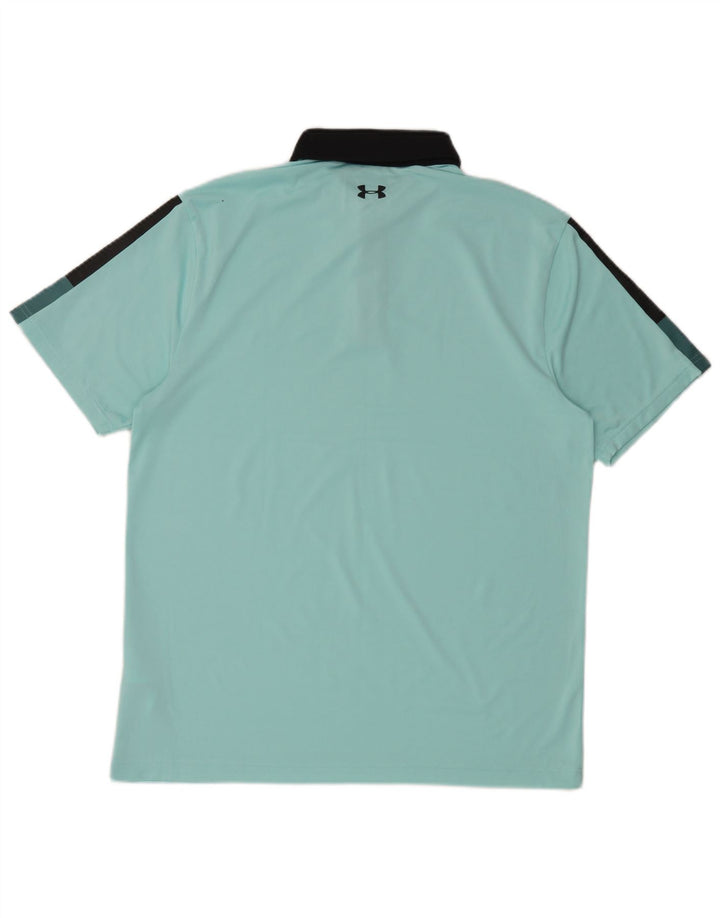 Under Armour Polo De Rugby Para Hombre Poliéster Color Block Azul Grande