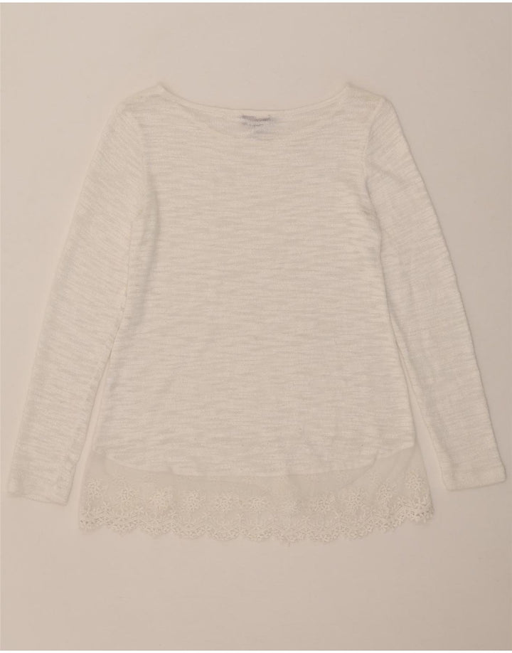 PHASE EIGHT Top para mujer de manga larga UK 40 Medio Blanco Floral
