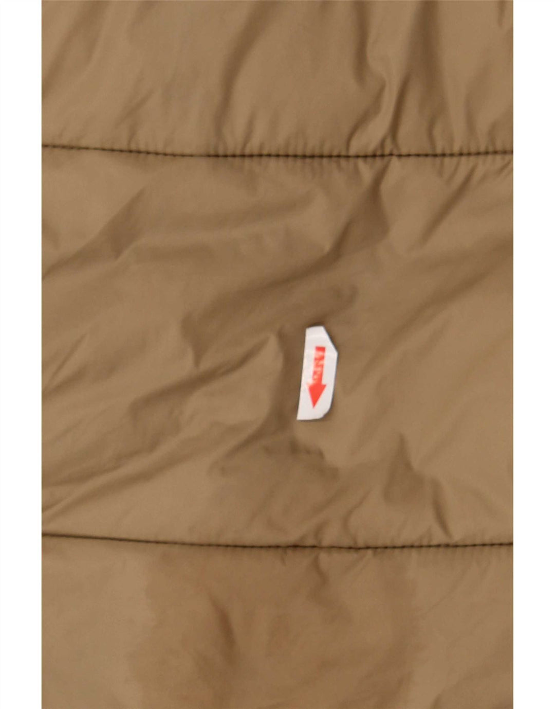 Zara Mujer Chaqueta Acolchada Con Capucha ES 39 2XL Poliéster Beige