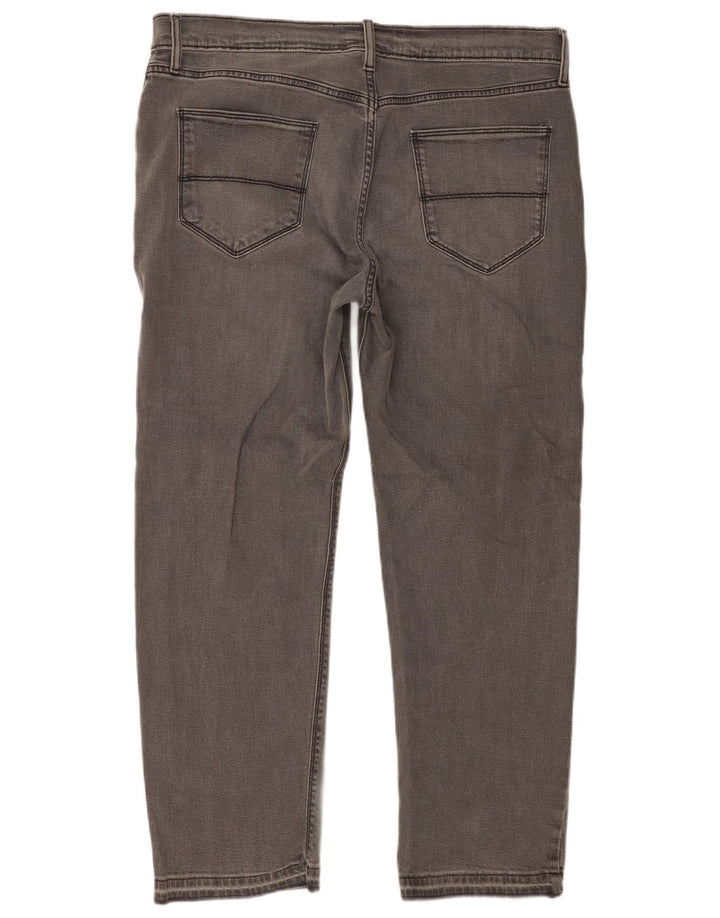 Marks & Spencer Vaqueros rectos para hombre W36 L29 Algodón gris