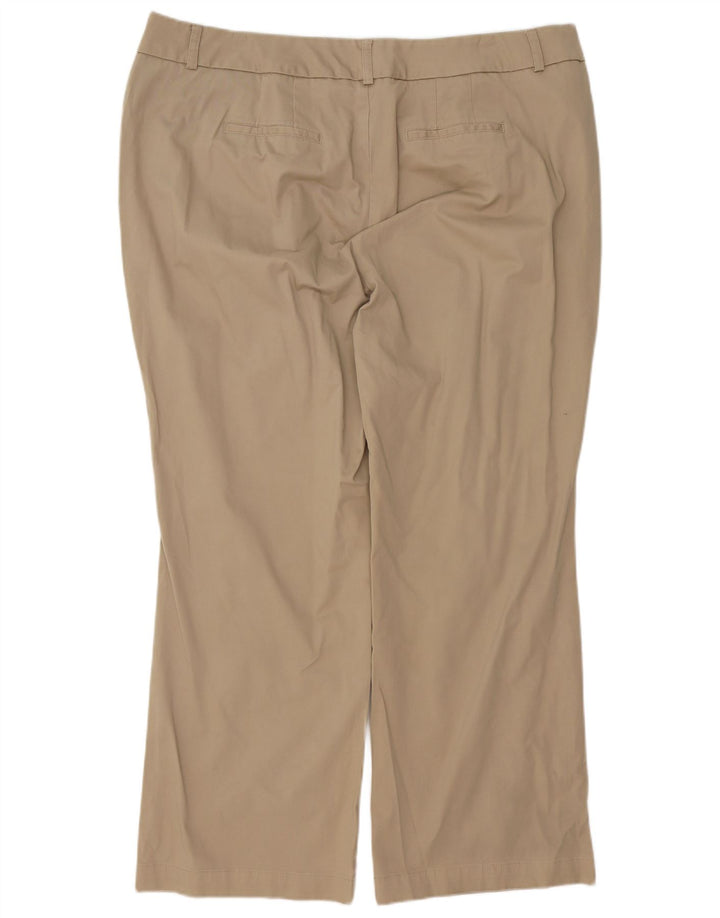 DOCKERS Pantalones casuales rectos para mujer US 22 3XL W42 L30 Algodón beige