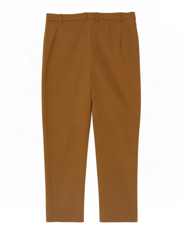 Marks & Spencer Pantalones de traje ajustados para mujer UK 12 Medium W30 L25 Beige