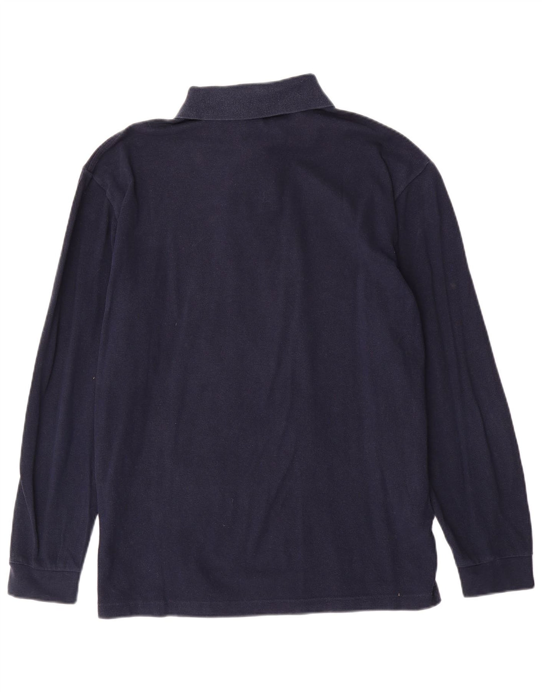 Fred Perry Polo De Manga Larga Para Hombre Grande Azul Marino Algodón