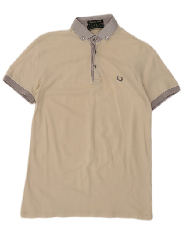 Fred Perry Polo Para Hombre Pequeño Color Beige Color Block