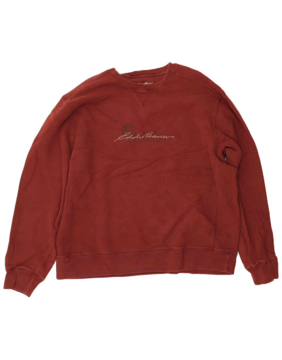 EDDIE BAUER Sudadera gráfica para hombre Jumper XL Algodón marrón