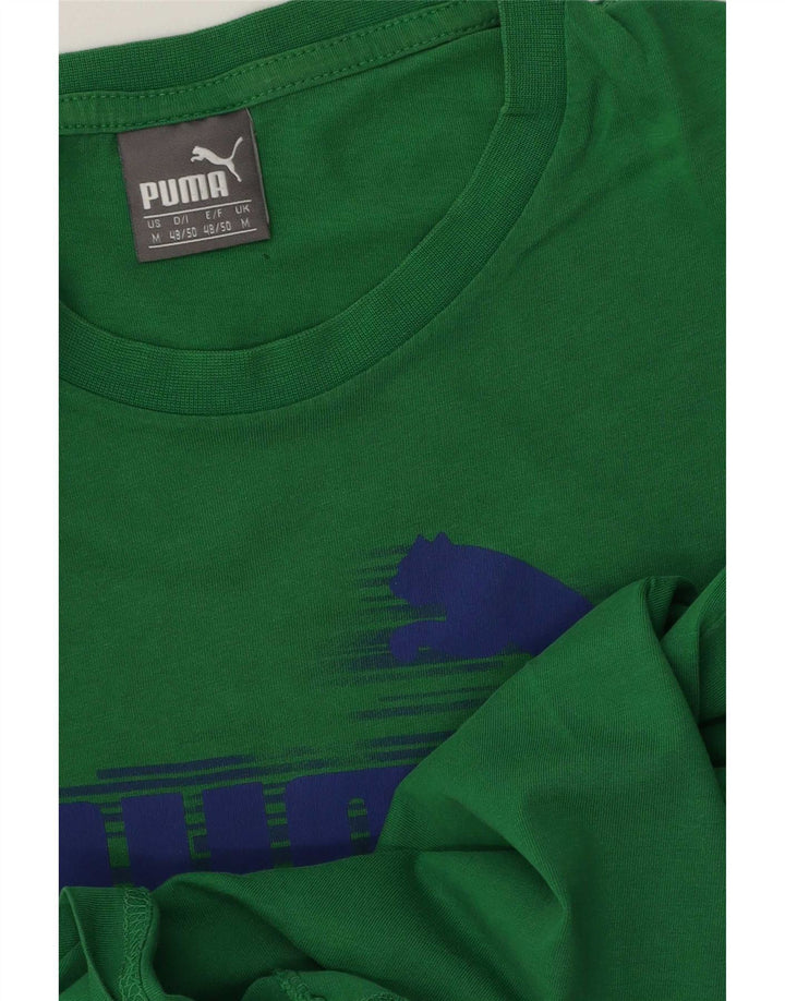 Camiseta Puma Graphic Top Verde Medio |