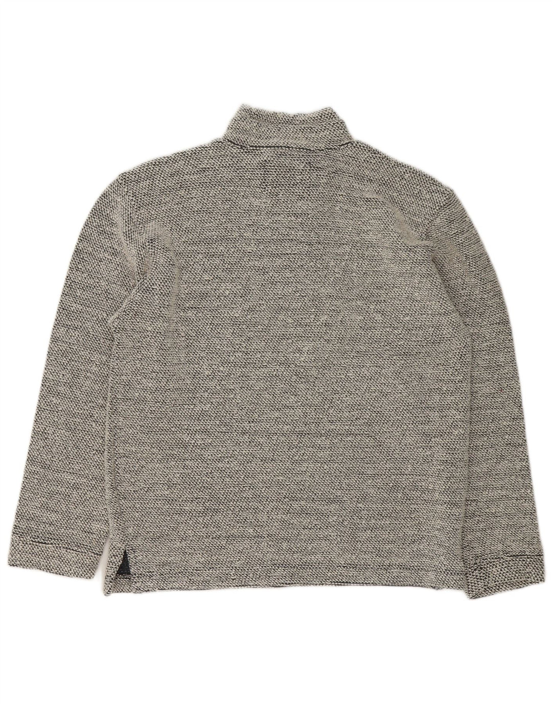 Weird Fish - Sudadera con cuello y cremallera para hombre, talla pequeña, algodón gris