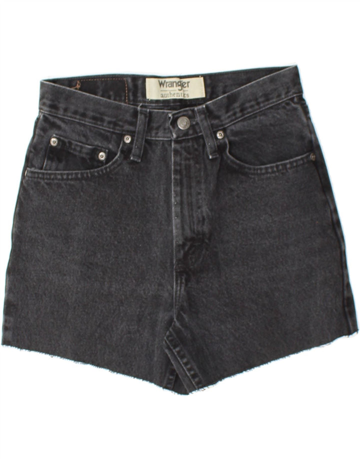 WRANGLER Womens Denim Shorts W28 Medium Black Cotton Vintage Wrangler and Second-Hand Wrangler from Messina Hembry 