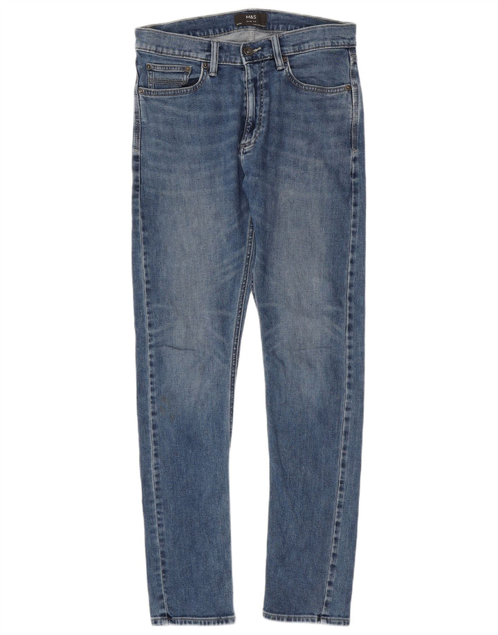 Vaqueros ajustados para mujer Marks & Spencer W30 L33 Algodón azul