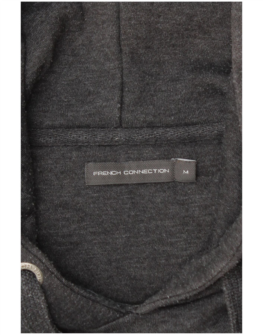 French Connection Jersey con capucha para hombre de algodón gris medio