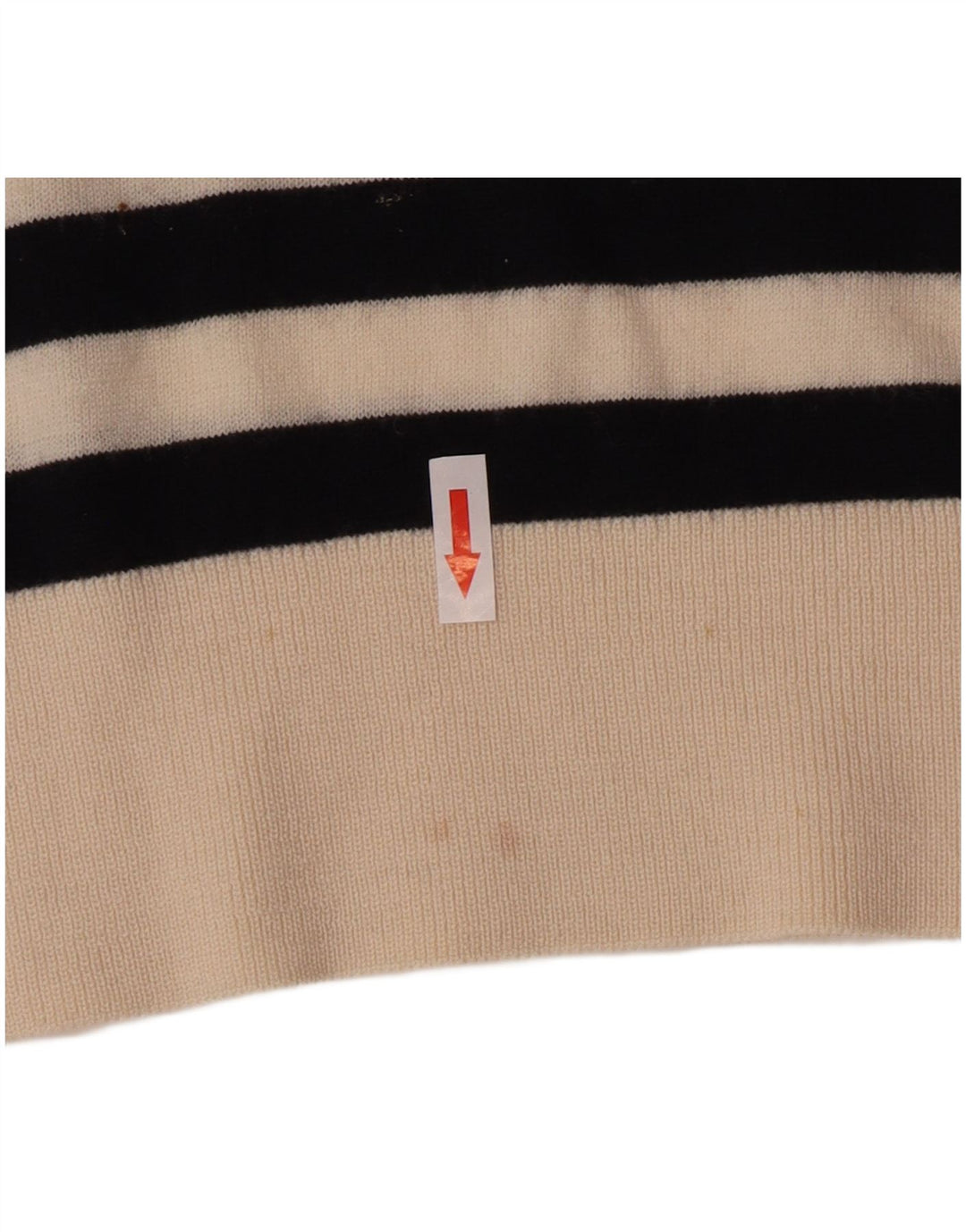 Cos Suéter de cuello redondo de gran tamaño para mujer UK 10 Small Black Stripes