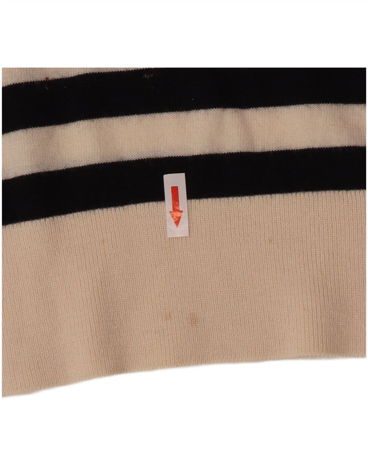 Cos Suéter de cuello redondo de gran tamaño para mujer UK 10 Small Black Stripes