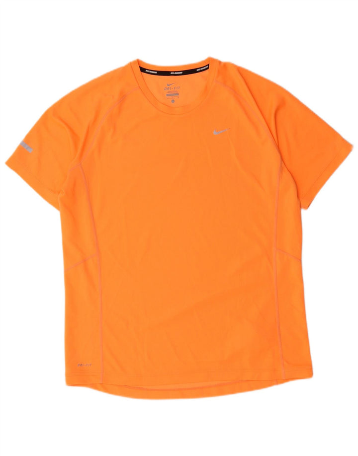 Nike - Camiseta Dri Fit para hombre, talla grande, poliéster naranja