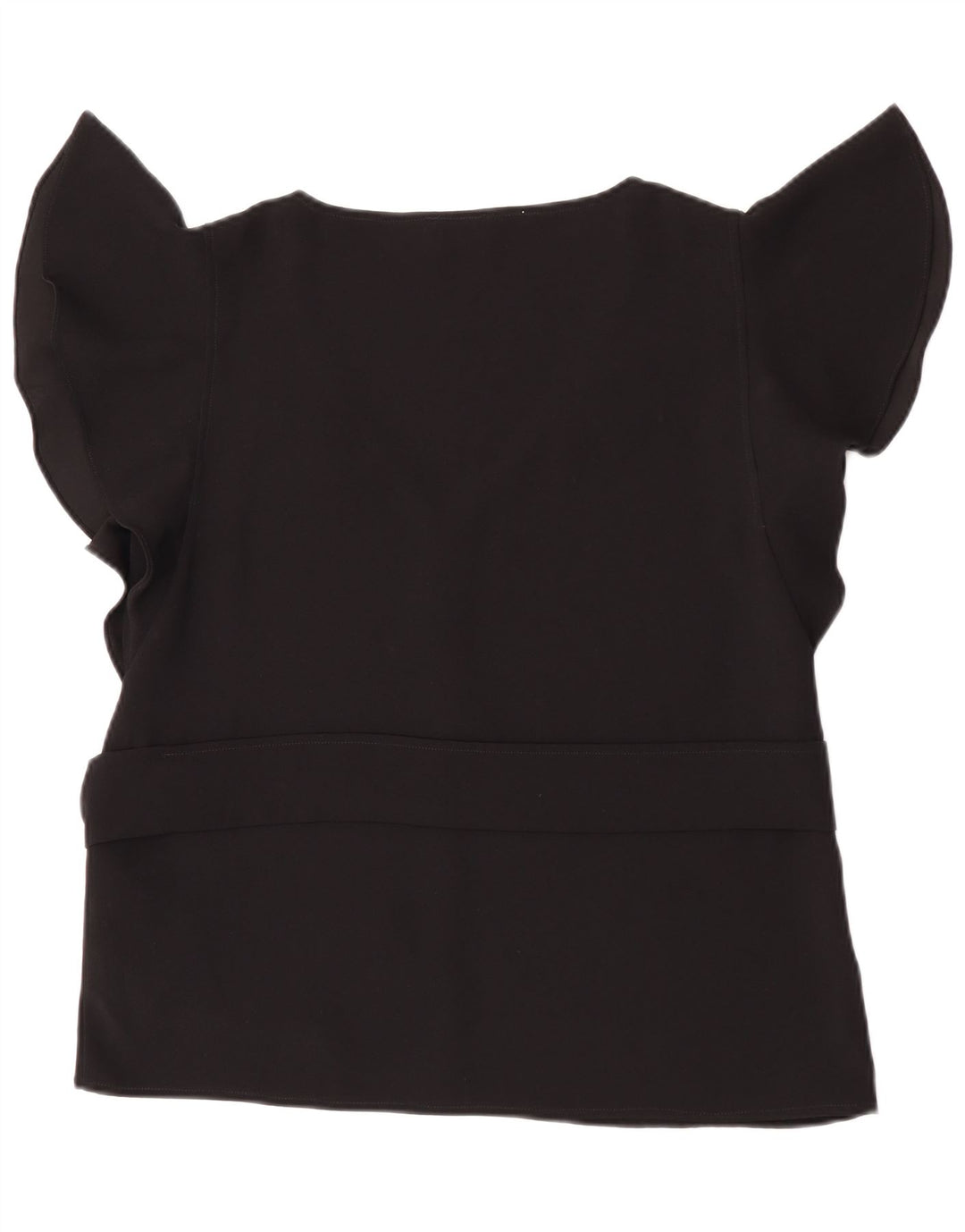 Marella Mujer EMME Blusa Top UK 44 Grande Poliéster Negro