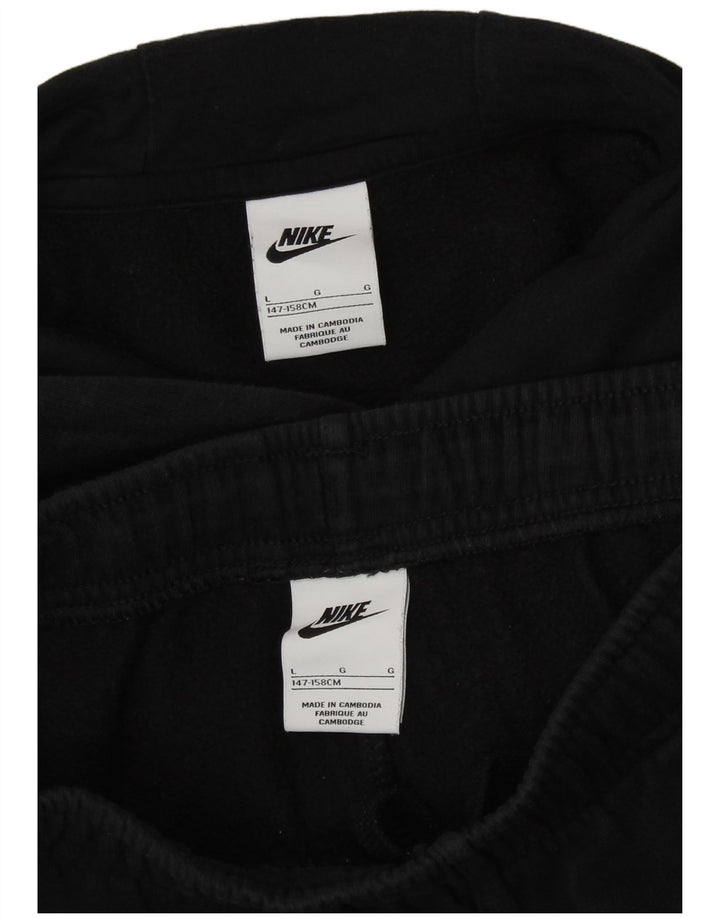 Nike Chándal completo con gráfico de ajuste holgado para niñas 12-13 años Grande Algodón negro