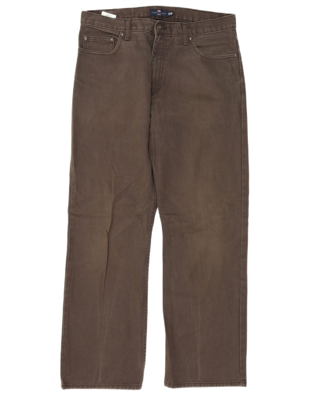 Marks & Spencer Vaqueros rectos azules Harbor para hombre W34 L29 Algodón gris