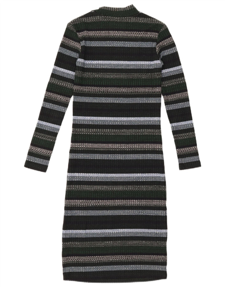 Superdry Vestido tipo jersey para mujer, talla 8, talla pequeña, multicolor, a rayas