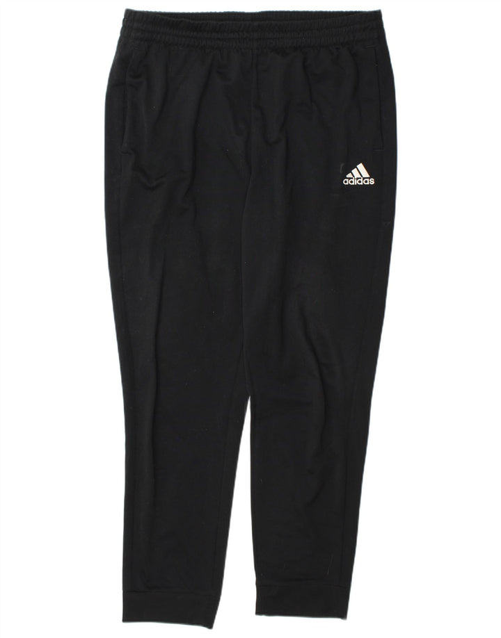 Adidas Hombre Pantalones De Chándal Joggers Grande Negro Poliéster