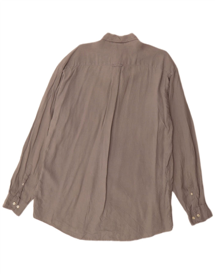 Camisa Gant Hombre XL Lino Gris