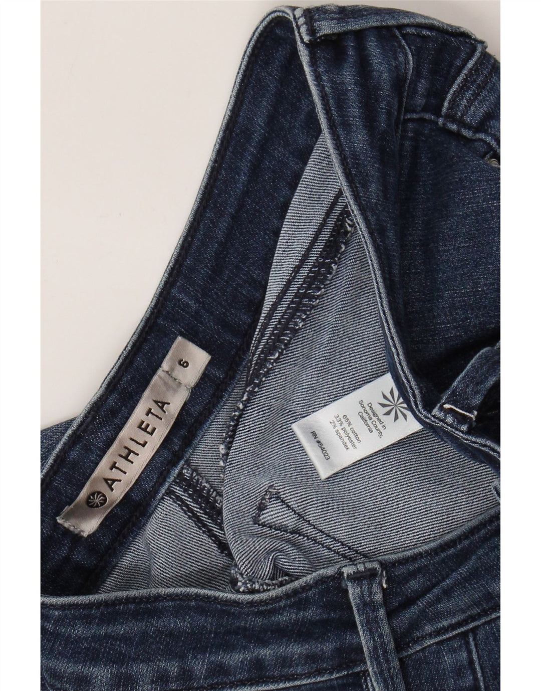 ATHLETA Jeans ajustados para mujer US 6 Medium W30 L29 Algodón azul