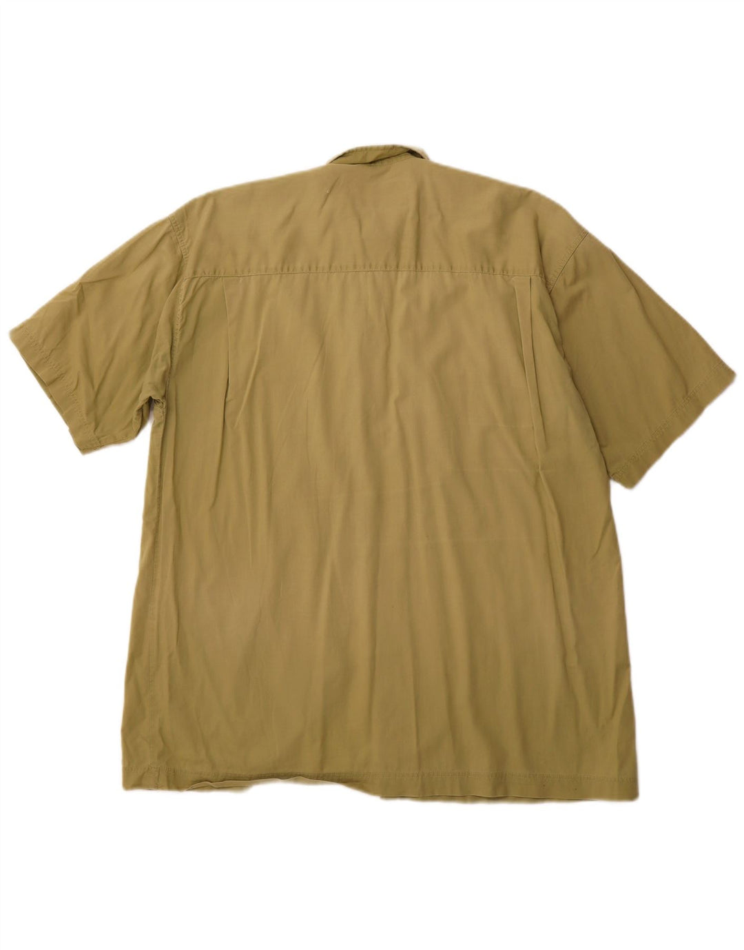 CAMEL ACTIVE Camisa Manga Corta Hombre Small Caqui Algodón