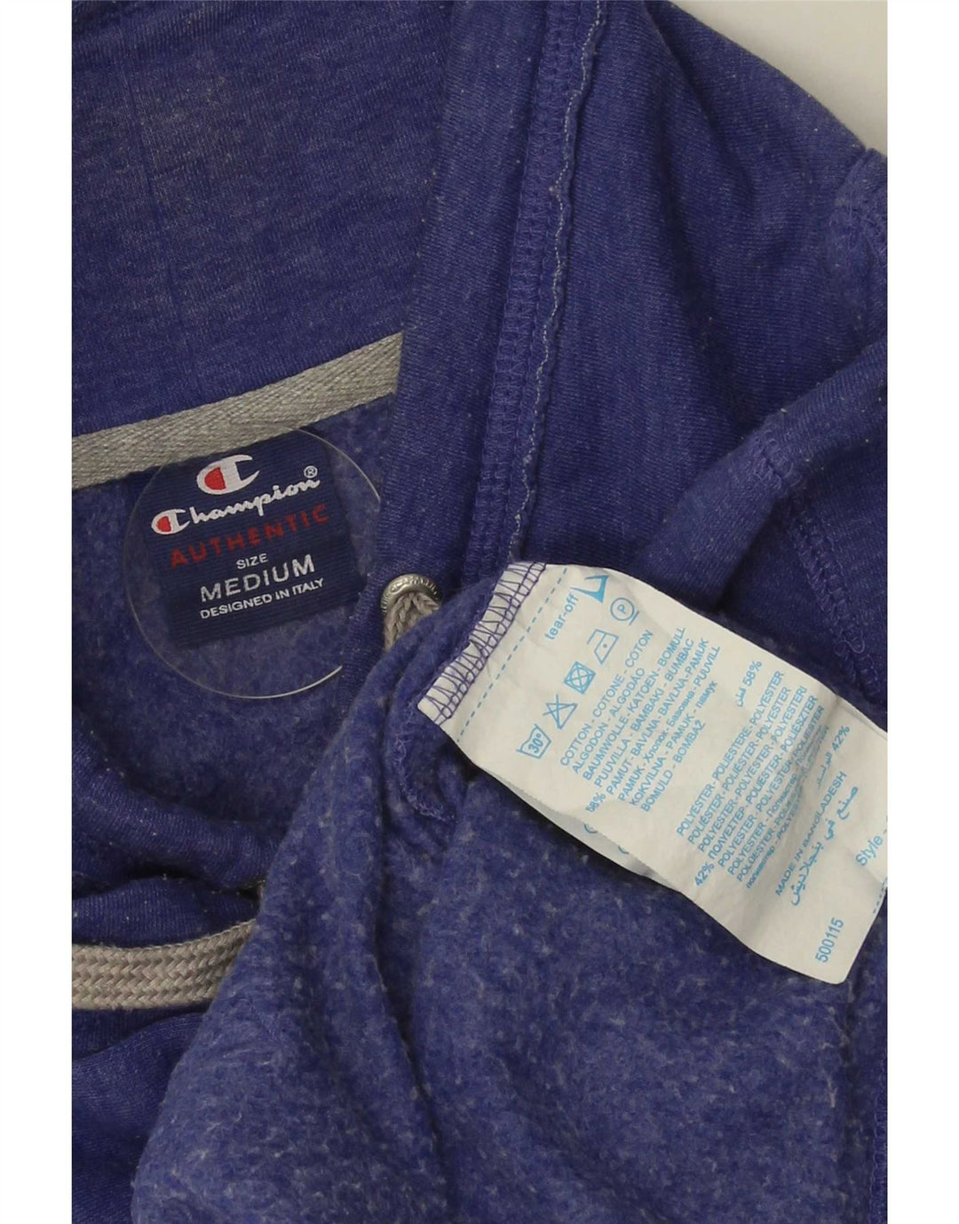 Champion Sudadera Gráfica para Mujer Jumper UK 14 Algodón Azul Medio