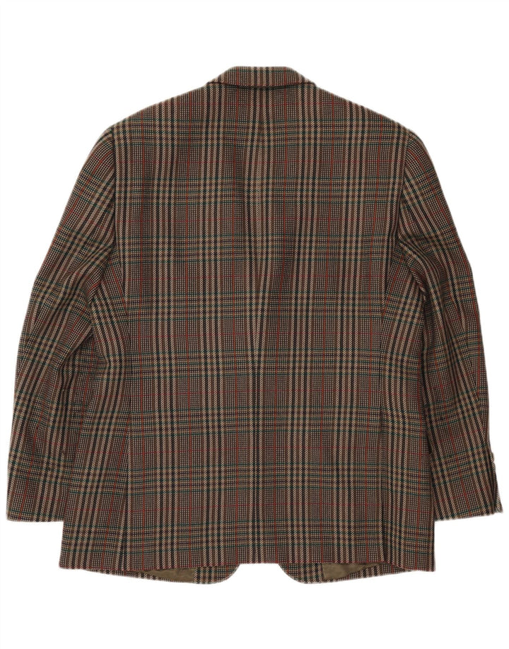 MAGEE Chaqueta tipo blazer de 2 botones para hombre UK 38 Medium Khaki Houndstooth