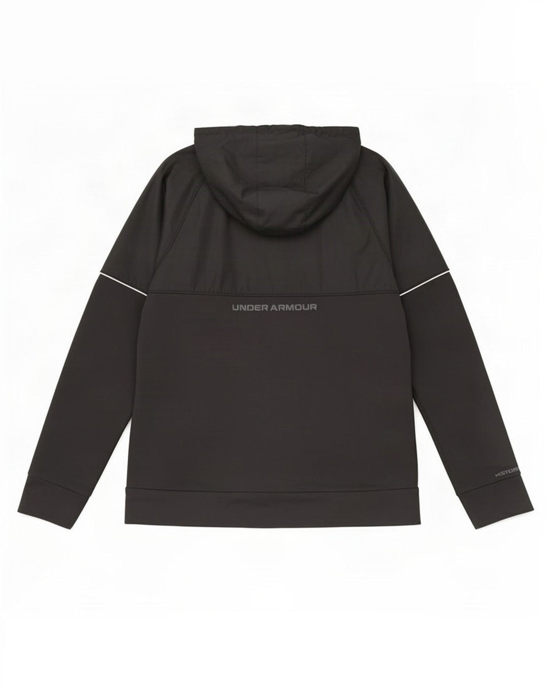 Under Armour Sudadera con capucha y cremallera gráfica para hombre Poliéster negro mediano