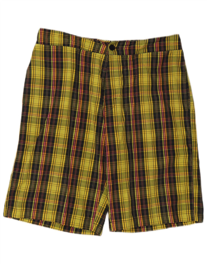 Intimissimi Pantalones cortos chinos para hombre W34 Large Cuadros multicolores