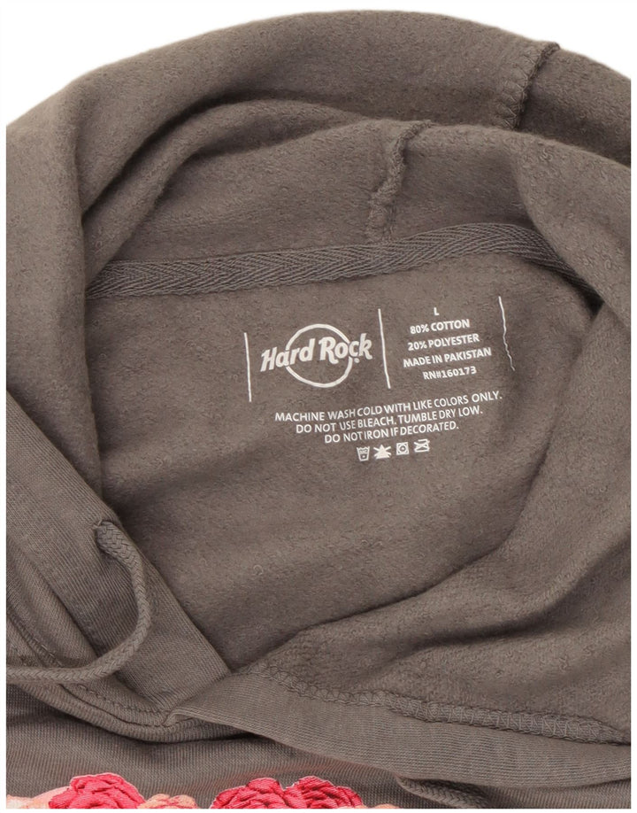 HARD ROCK CAFE Jersey con capucha extragrande Milan para mujer Reino Unido 40 Grande Gris