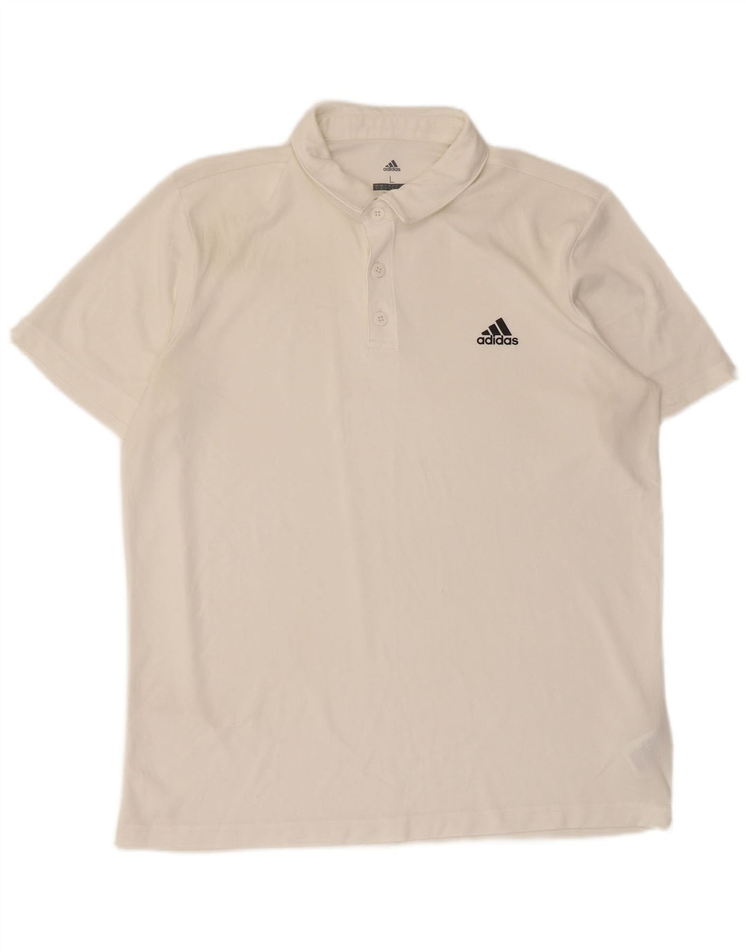 Adidas Mens Climalite Polo Camisa Grande Blanco Poliéster