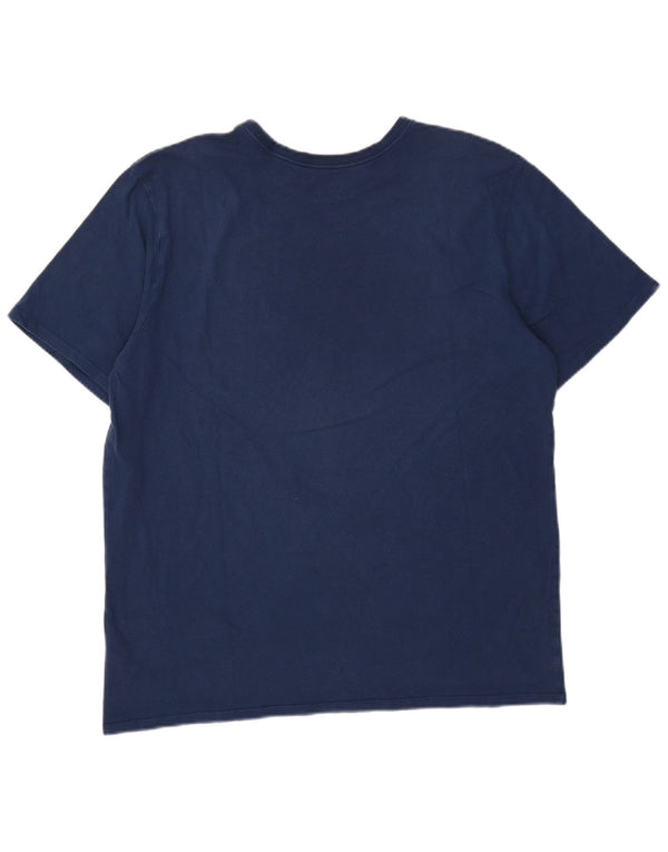 Nike Camiseta gráfica de corte atlético para hombre Top XL Algodón azul