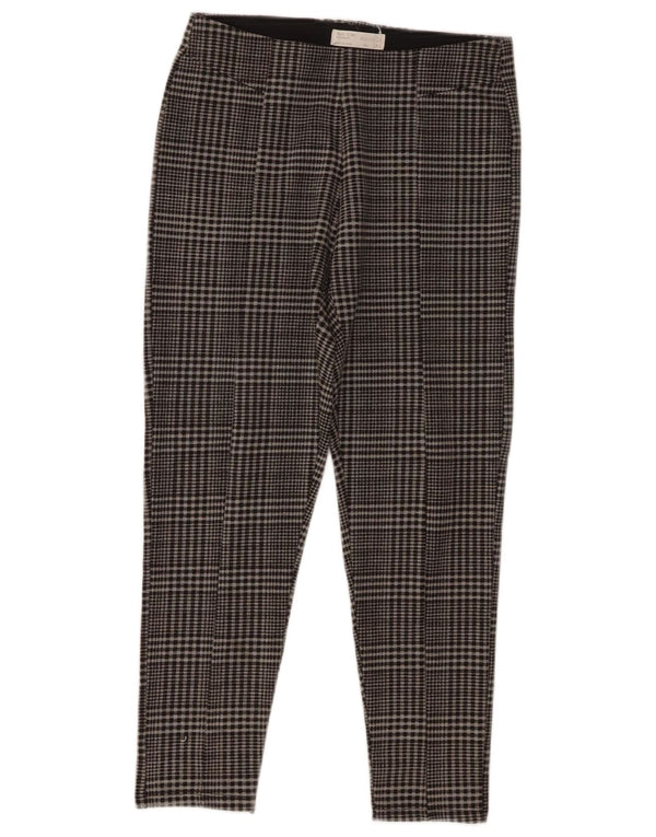 Zara Pantalón Casual Slim Niña 13-14 Años W26 L23 Gris Cuadros Poliéster