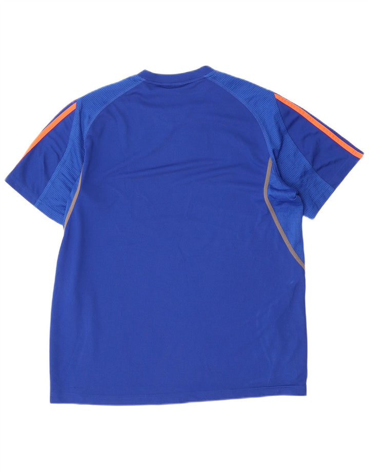 Adidas Hombre Camiseta Top Azul Medio Poliéster