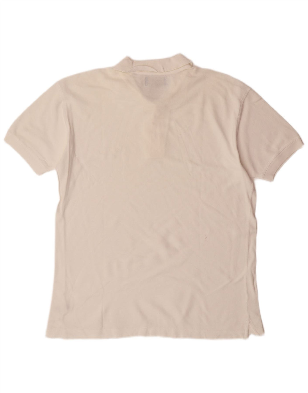 LEE Polo para hombre de algodón blanco grande